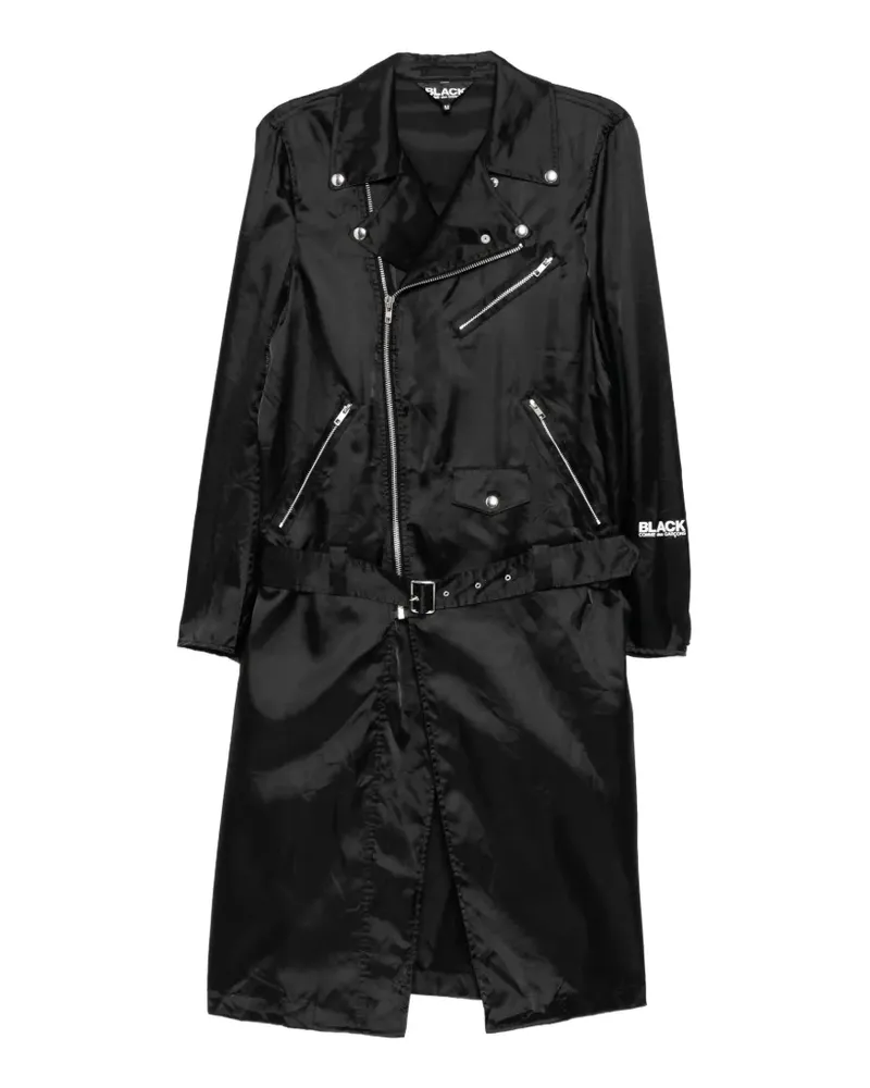 Comme des Garçons Bikermantel mit Logo-Print - Schwarz Schwarz