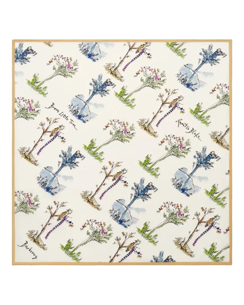 Burberry Brave Little Tree Seidenschal - Nude Nude