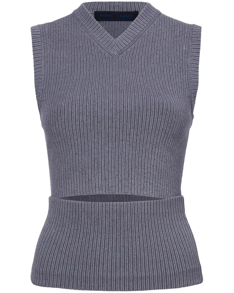 Proenza Schouler Cruz Oberteil - Grau Grau