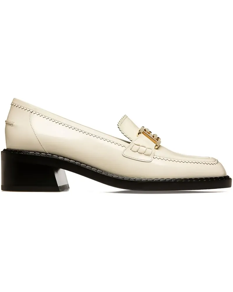 Bally Ellyane B-Chain Loafer - Weiß Weiß