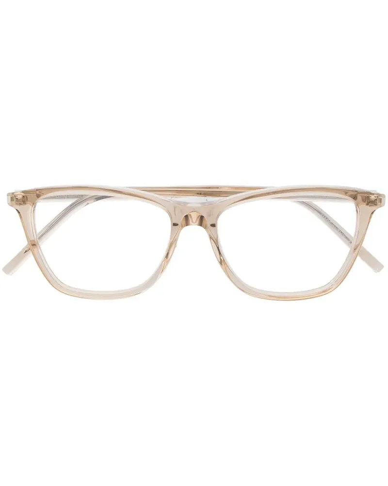 Saint Laurent Brille mit Cat-Eye-Gestell - Nude Nude