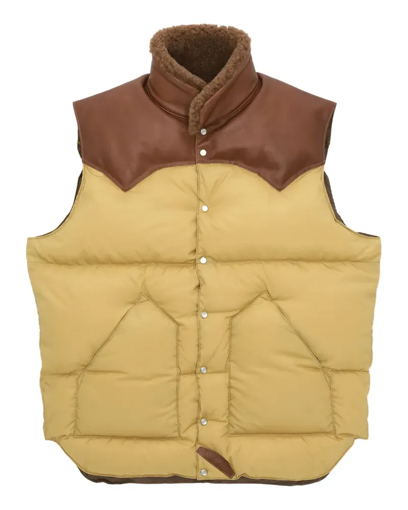 Fortela shearling-collar gilet - Nude Nude