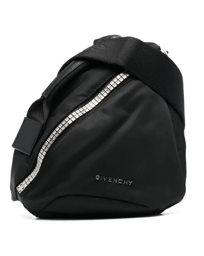 Givenchy Kleine G-Zip Triangle Schultertasche - Schwarz Schwarz