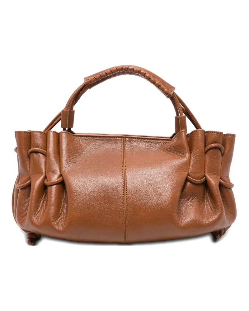 HEREU Arta Tote Bag mit Raffungen - Braun Braun