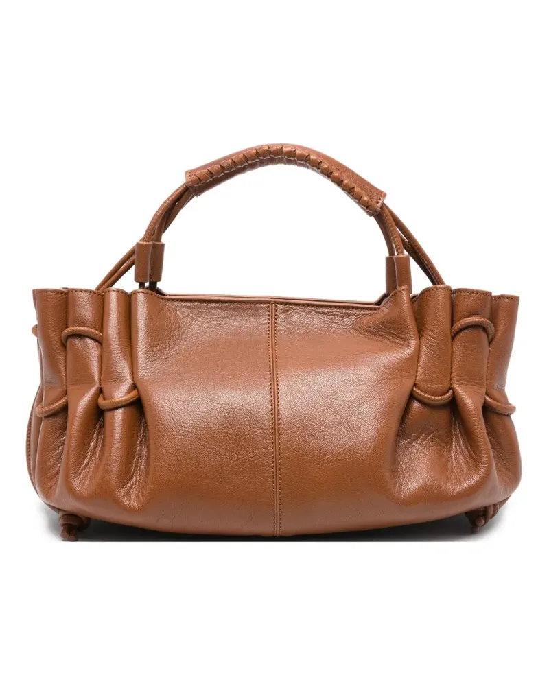 HEREU Arta Tote Bag mit Raffungen - Braun Braun
