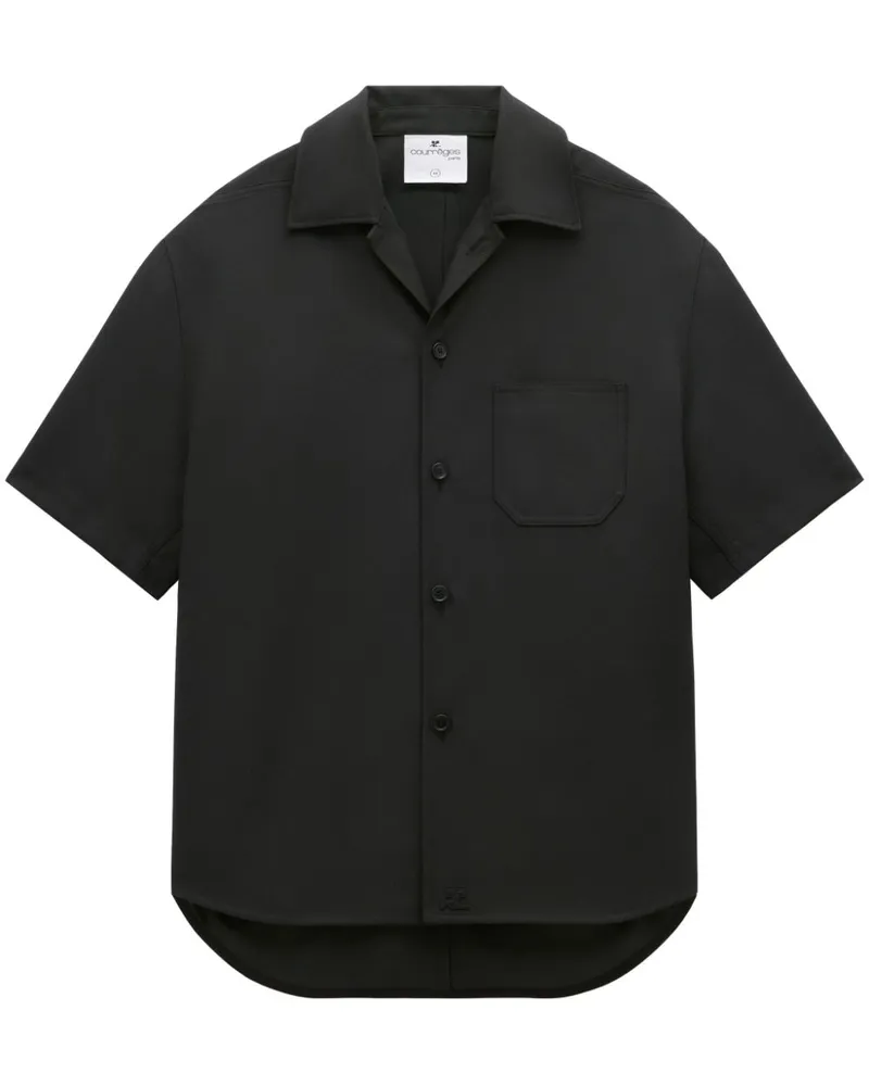 Courrèges Skater Retro Hemd - Schwarz Schwarz