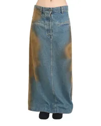 Uma Wang distressed-effect full skirt Blau