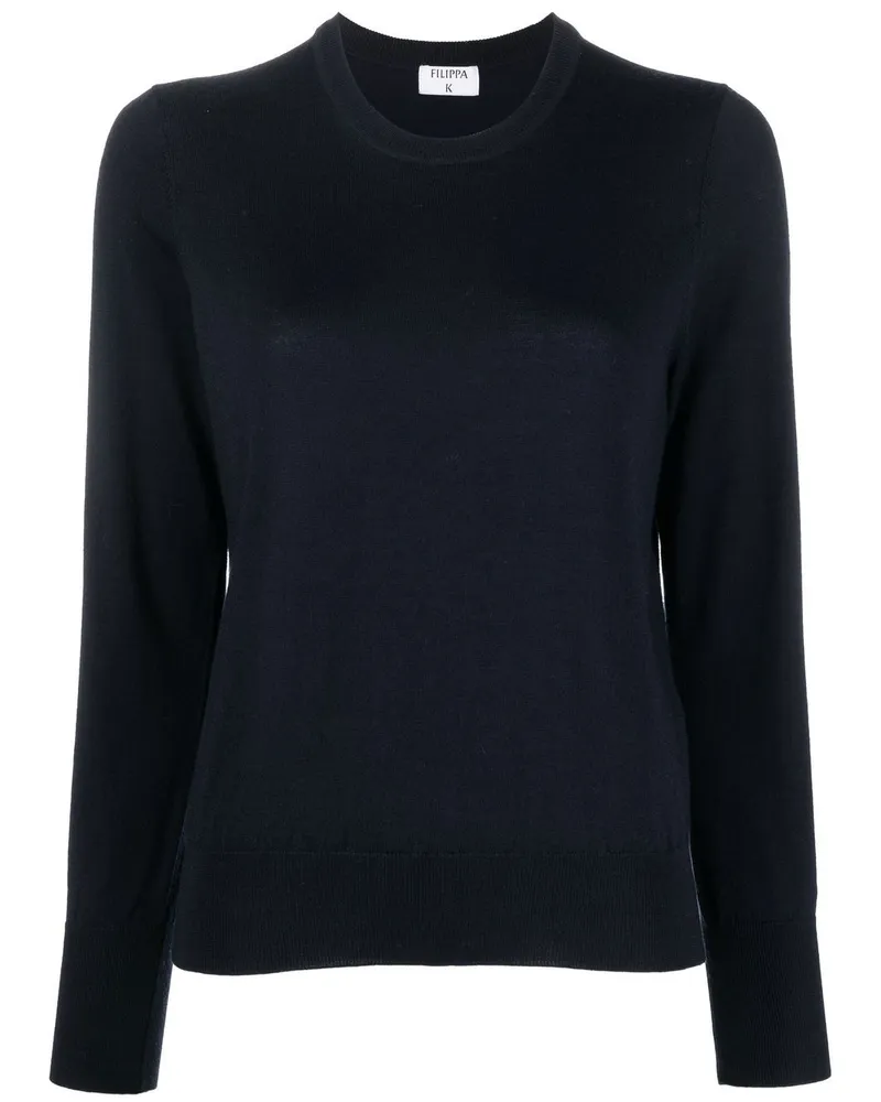 Filippa K Fein gestricktes Oberteil - Blau Blau