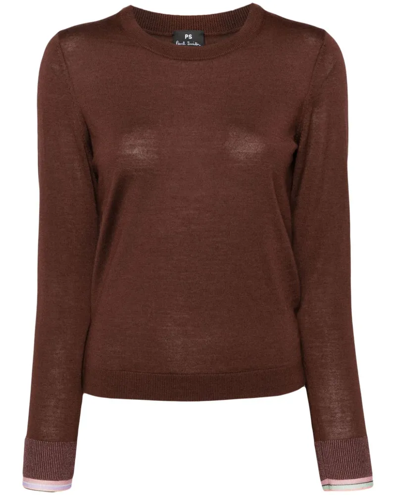 Paul Smith Pullover mit geripptem Saum - Braun Braun