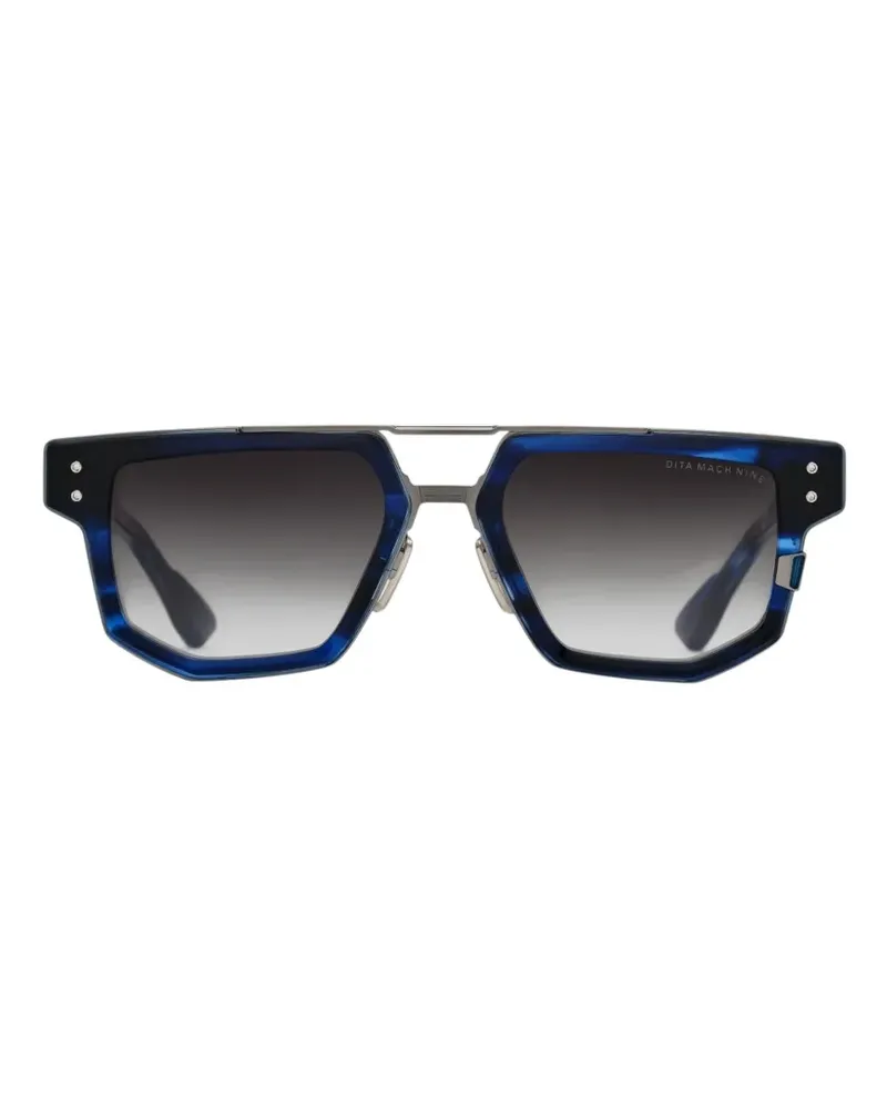 DITA Mach-Nine geometric-frame sunglasses - Blau Blau