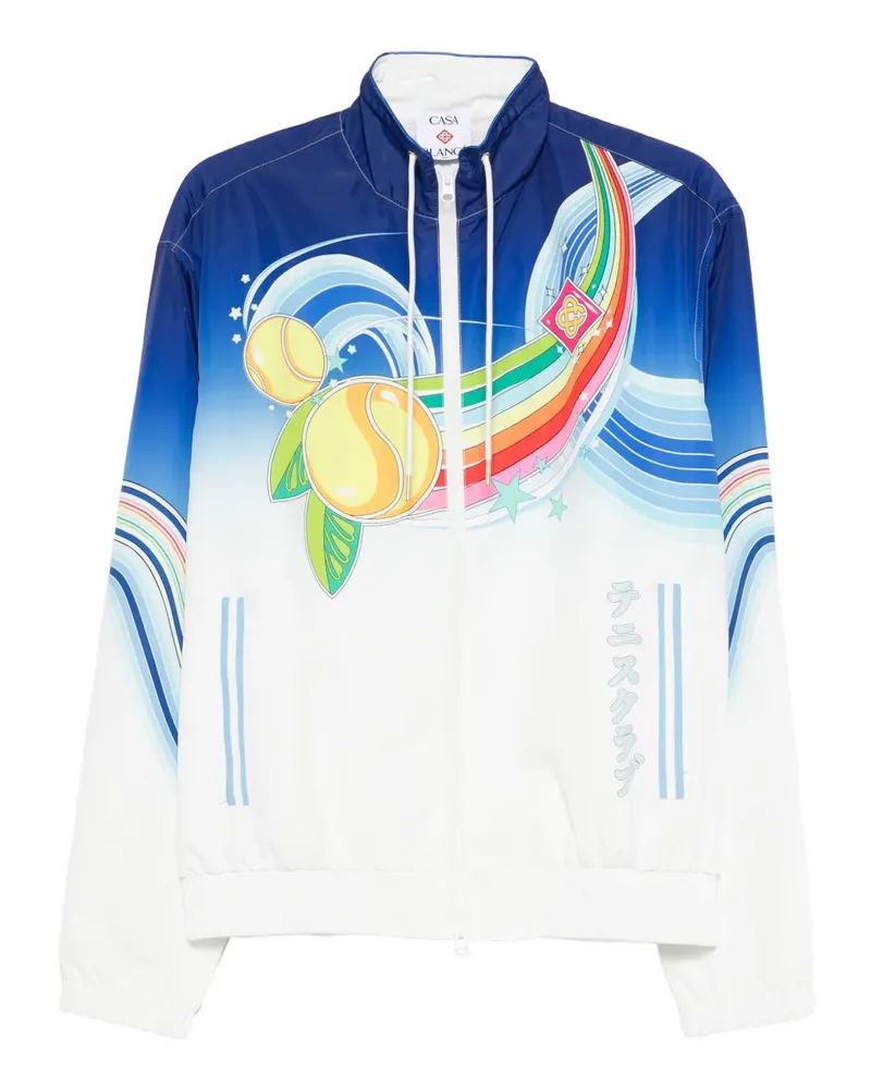 Casablanca Paris Jacke mit grafischem Reißverschluss - Weiß Weiß