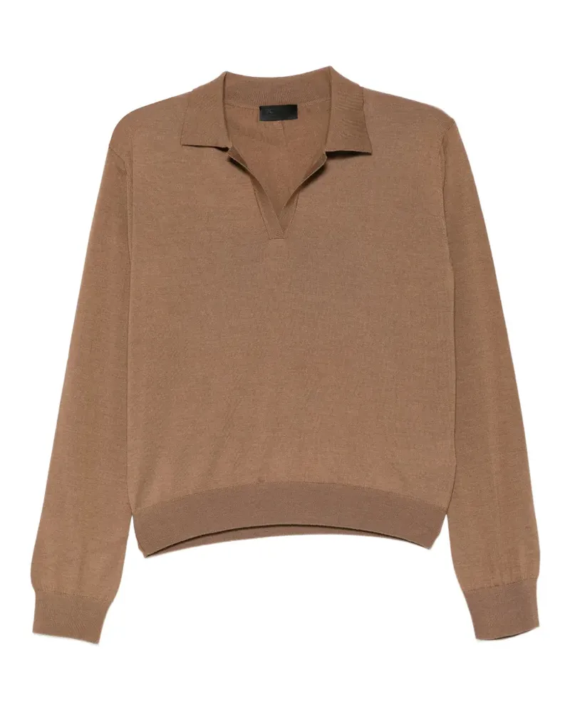 Dondup long-sleeve polo sweater - Braun Braun