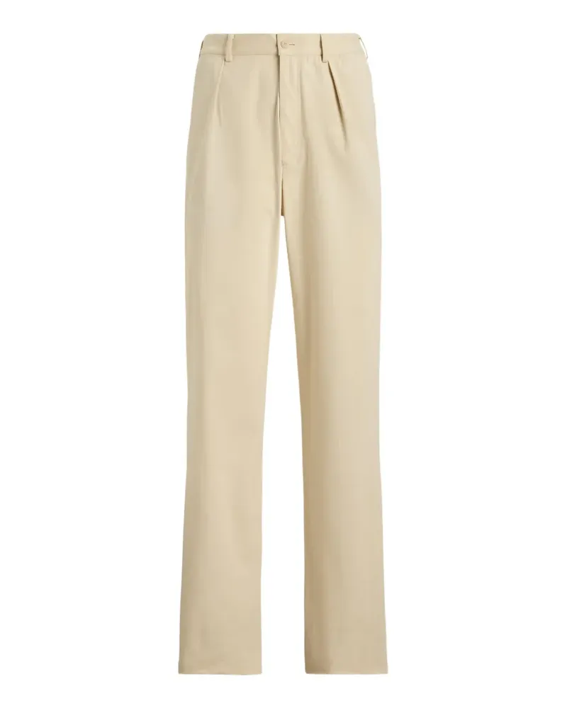 Ralph Lauren Wildlederbesatz-Hose mit Falten - Nude Nude