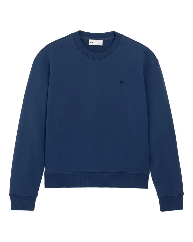 AMI Paris Ami De Coeur embroidered sweatshirt - Blau Blau