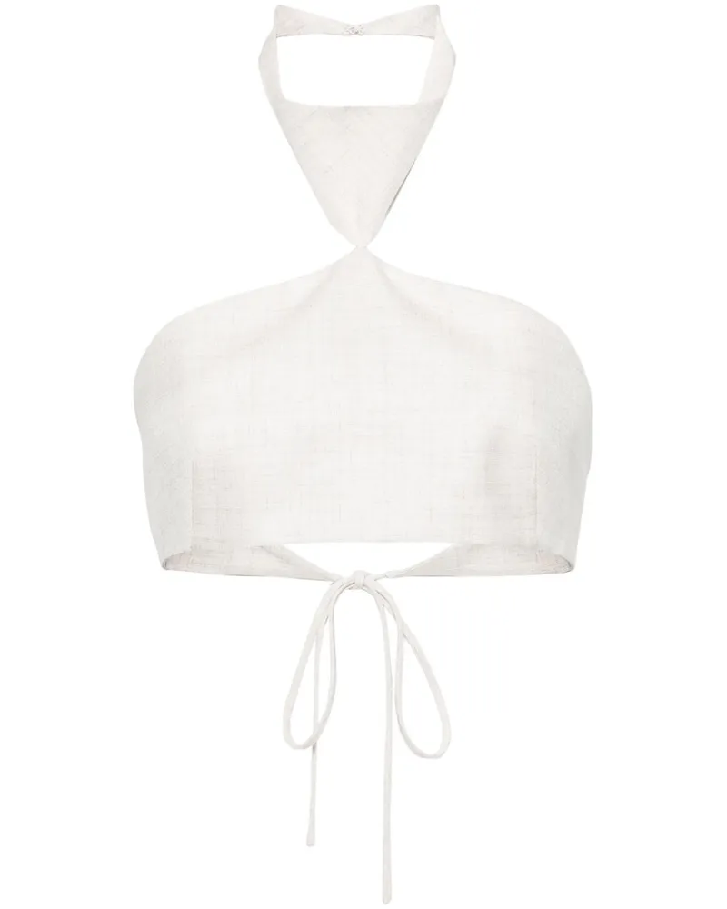 Philosophy Di Lorenzo Serafini Blub Cropped-Top mit Neckholder - Nude Nude