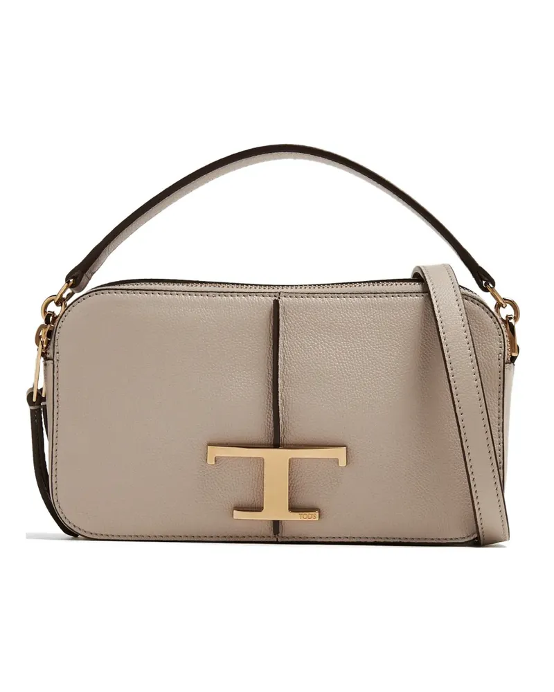 TOD'S Timeless Tote Bag mit Logo - Grau Grau