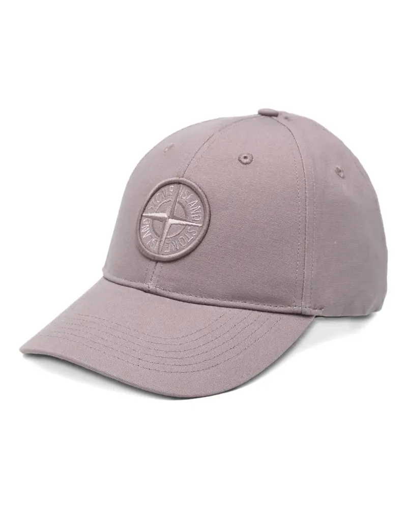 Stone Island logo-patch baseball cap - Violett Violett
