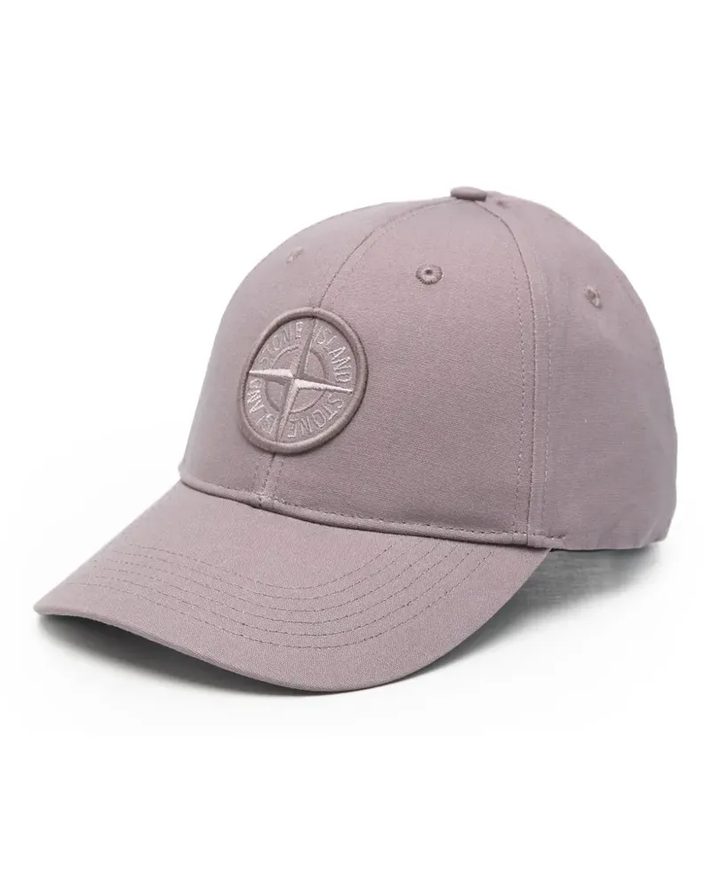 Stone Island logo-patch baseball cap - Violett Violett