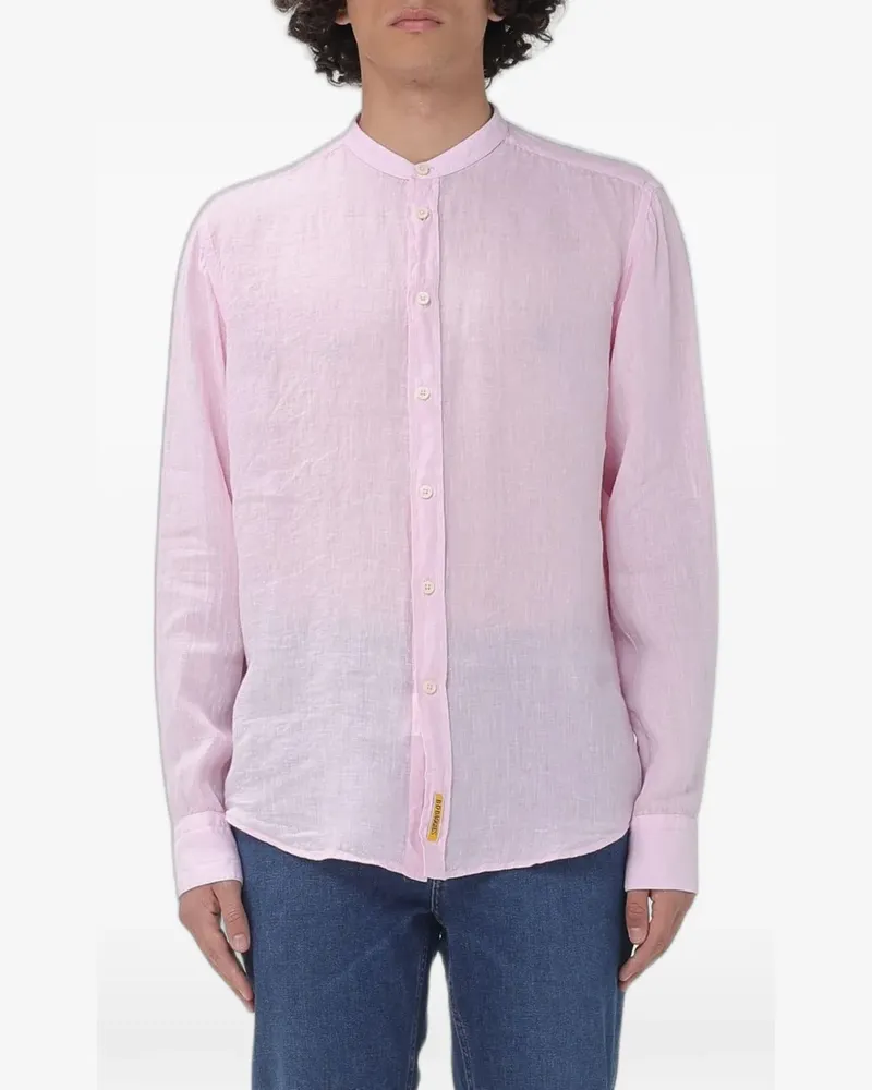 B.D. Baggies band-collar long-sleeve shirt - Rosa Rosa
