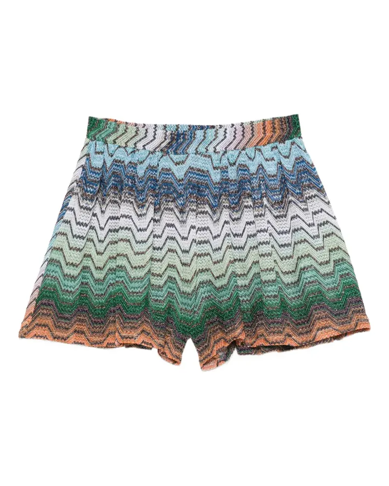 Missoni zigzag-knit shorts - Grün Grün