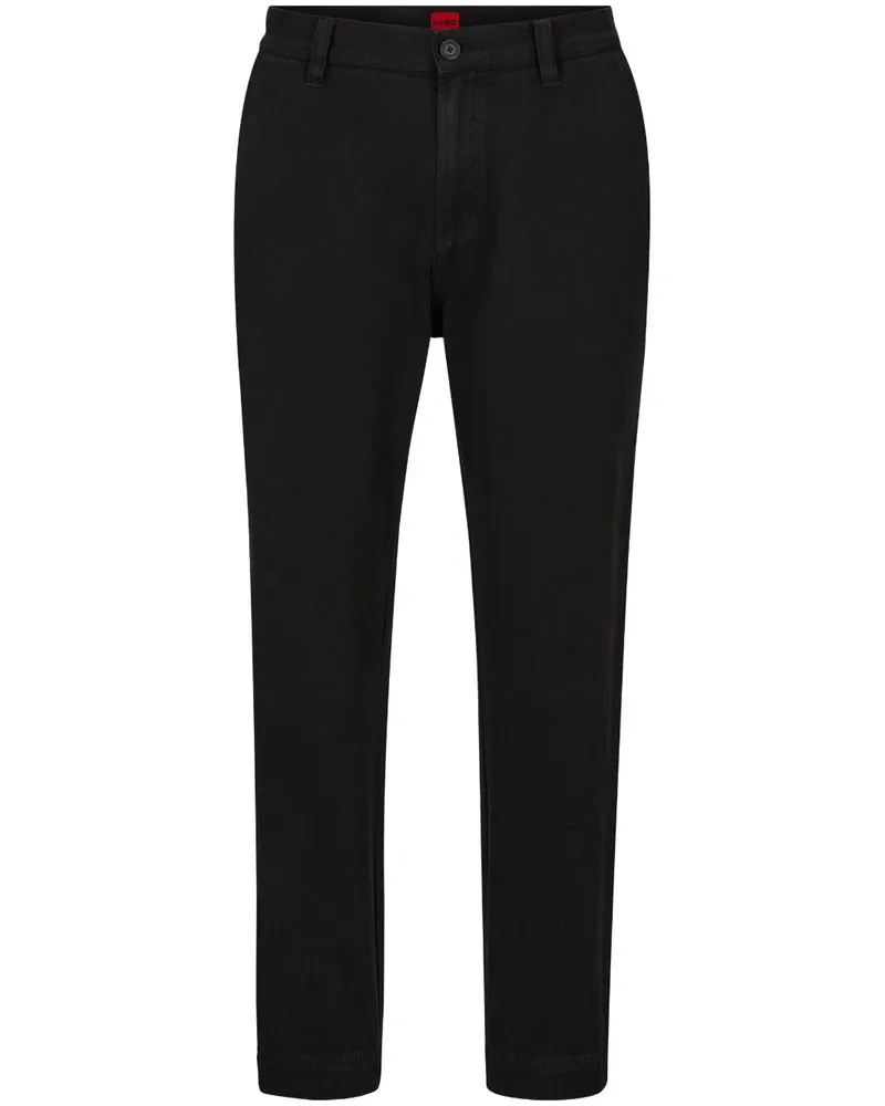 HUGO BOSS Hose mit geradem Bein - Schwarz Schwarz