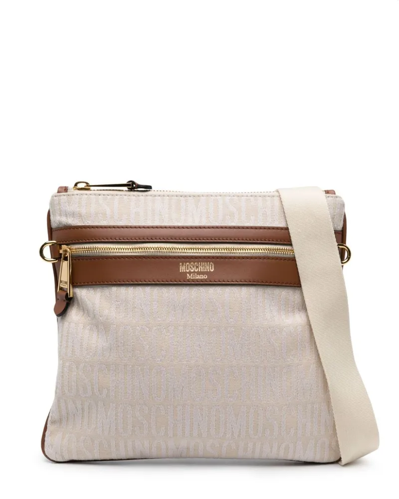 Moschino Umhängetasche mit Muster - Nude Nude