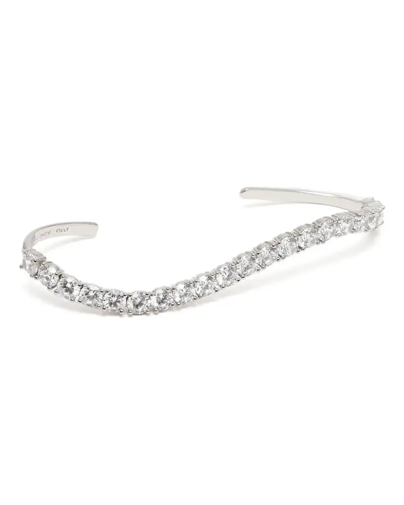 PANCONESI Ear Cuff mit Kristallen - Silber Silber
