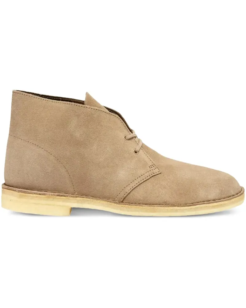 Clarks Suede" Desert-Boots aus Wildleder - Braun Braun