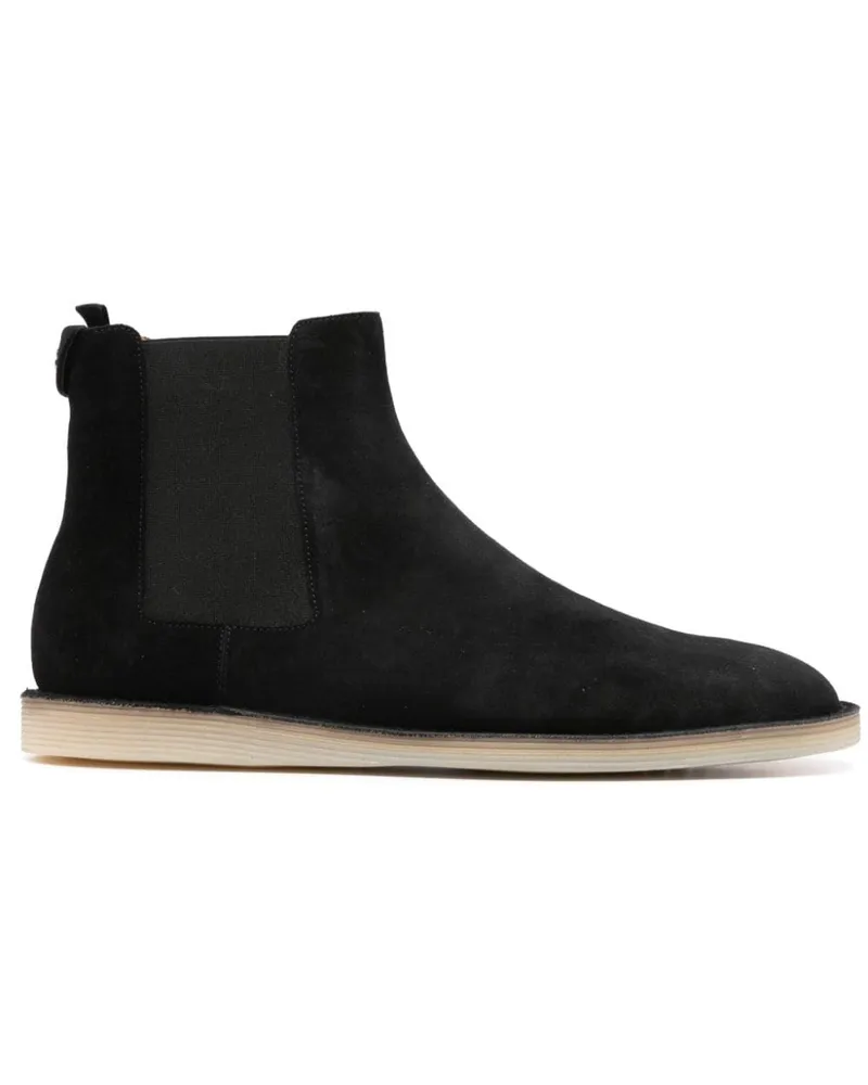 Dolce & Gabbana Knöchelhohe Wildlederstiefel - Schwarz Schwarz