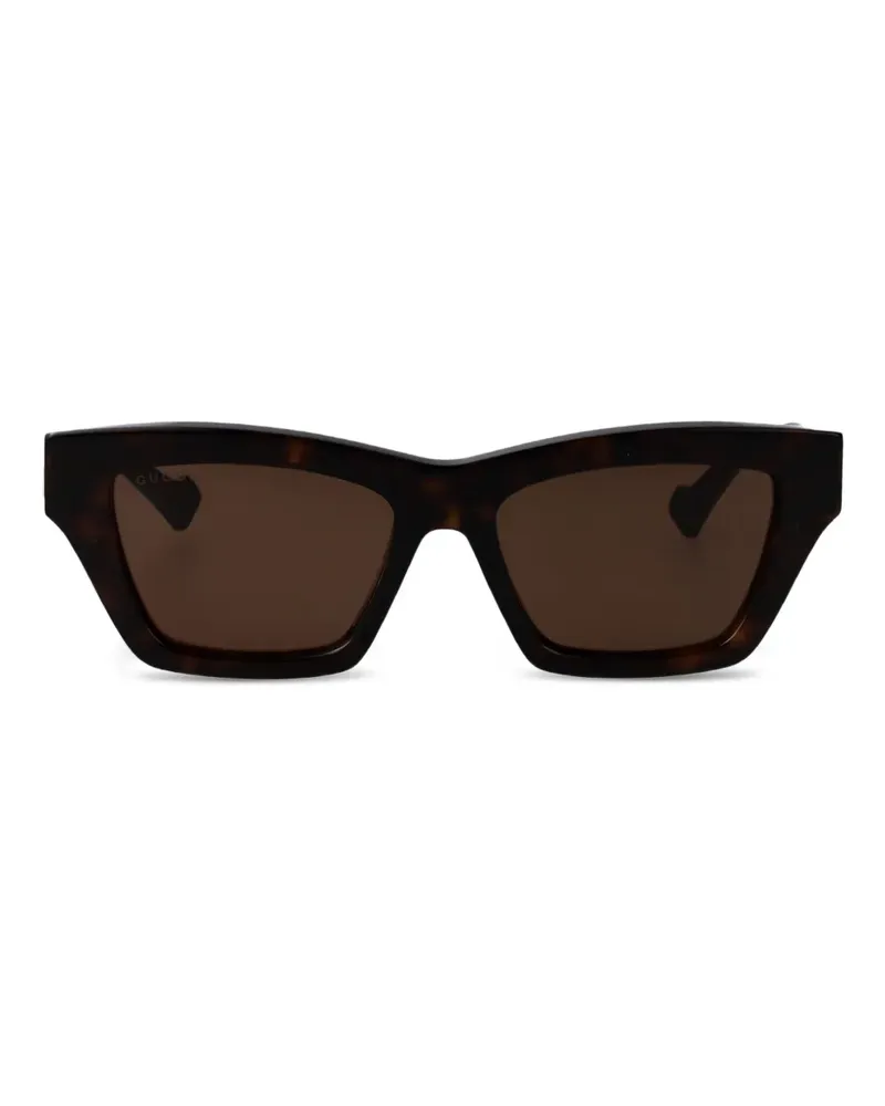 Gucci Sonnenbrille in Schildpattoptik - Braun Braun