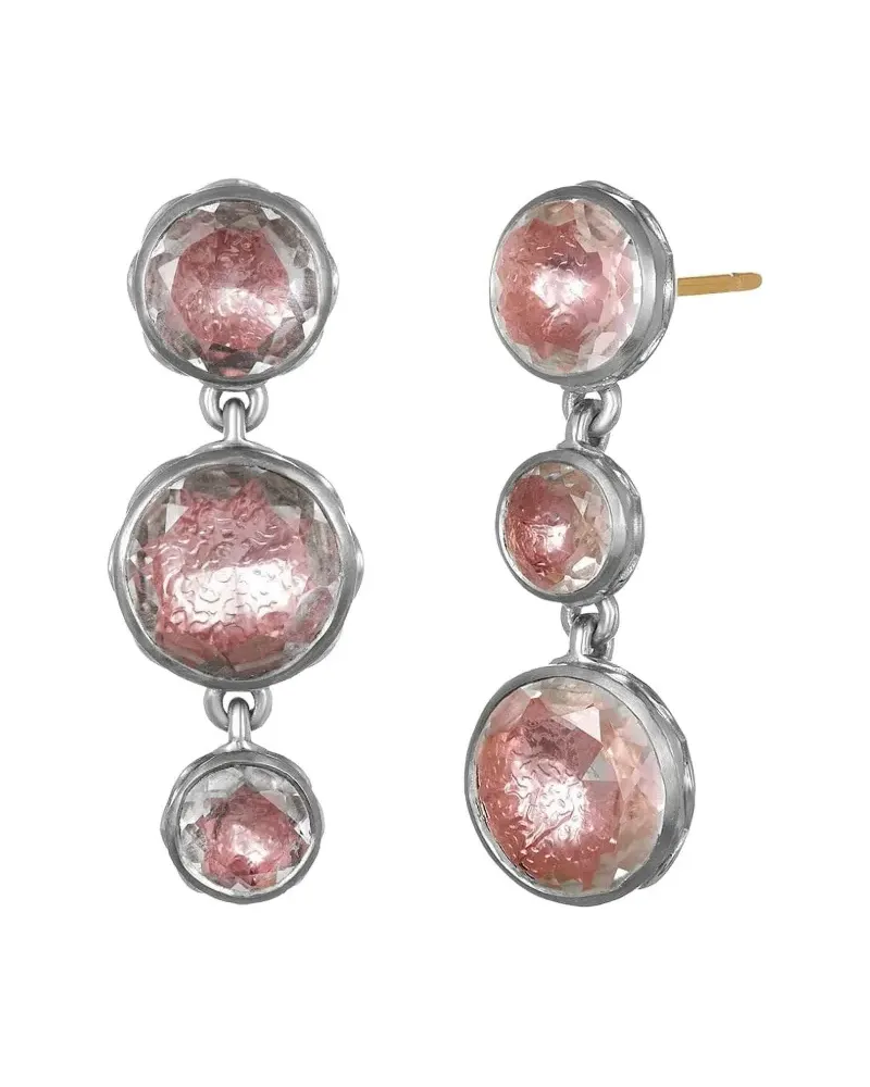 Larkspur & Hawk Catherine Round 3 Ohrringe mit Quarz - Silber Silber