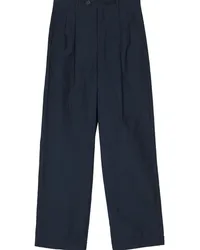 A.P.C. Plisseehose mit geradem Schnitt Blau