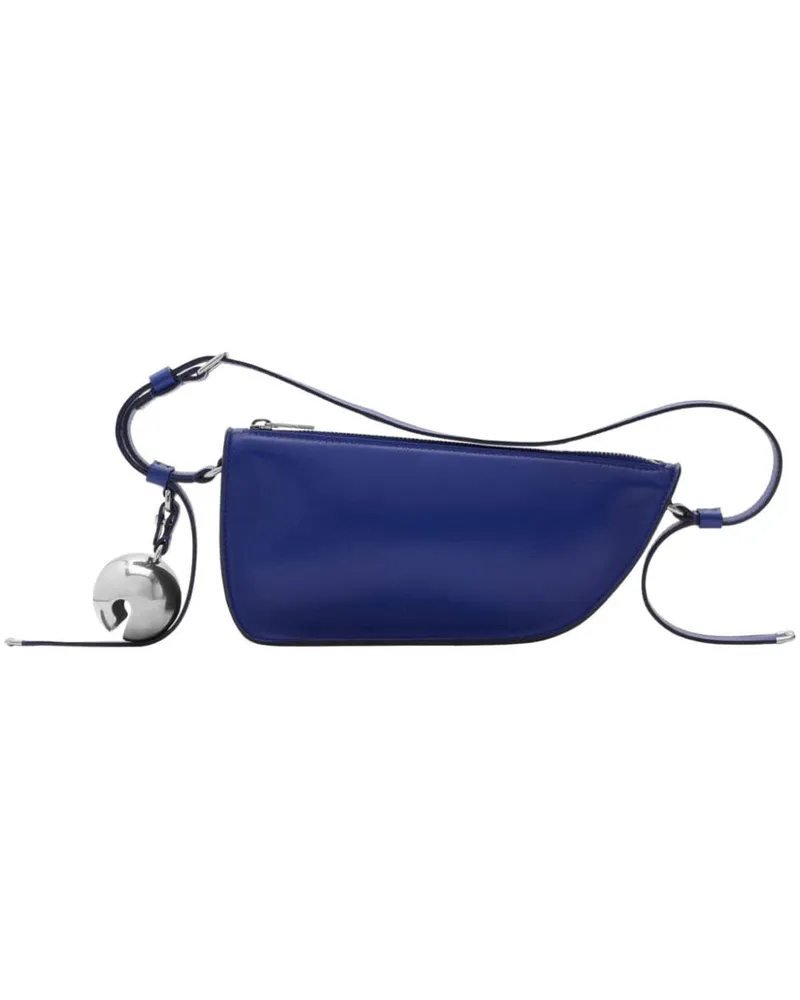 Burberry Sling Shield Schultertasche mit Anhänger - Blau Blau