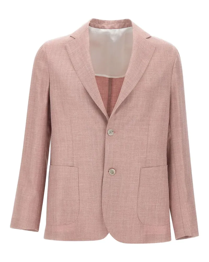 BARBA Sakko mit fallendem Revers - Rosa Rosa