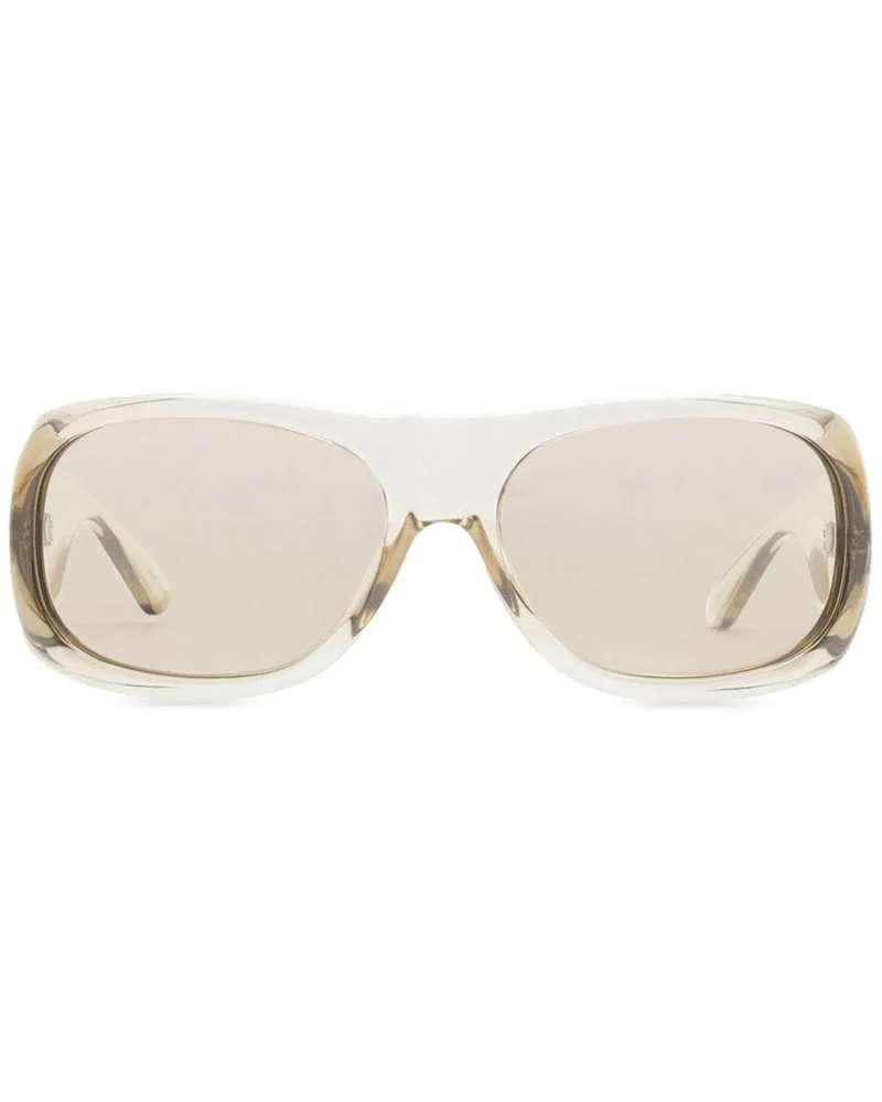 Courrèges Holy Sonnenbrille mit rundem Gestell - Nude Nude