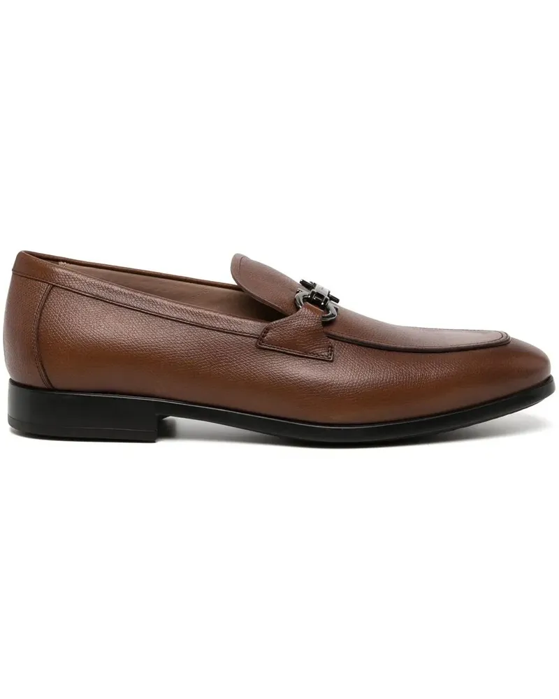 Ferragamo Mokassins mit Gancini-Detail - Braun Braun