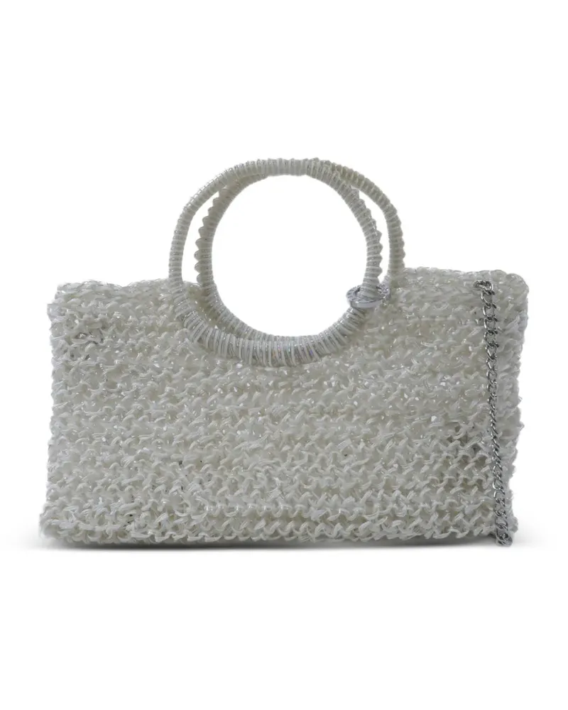 ANTEPRIMA Wirebag-Tote Bag mit Kettenriemen - Weiß Weiß