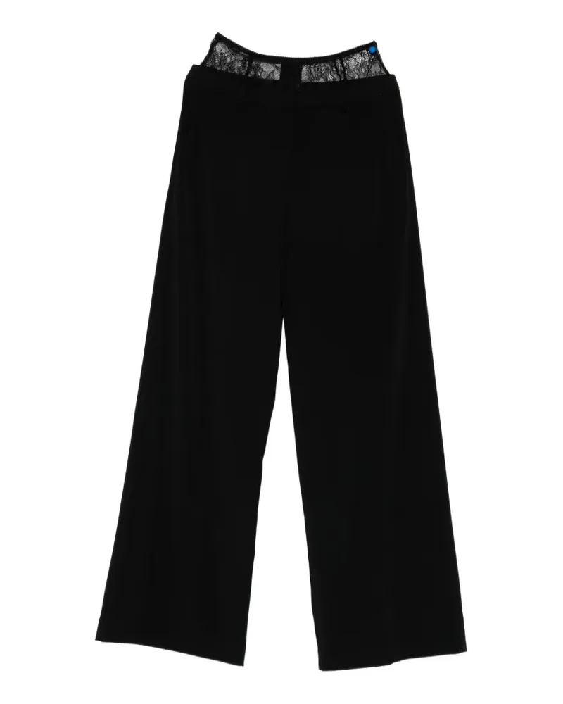Patrizia Pepe lace palazzo trousers - Schwarz Schwarz