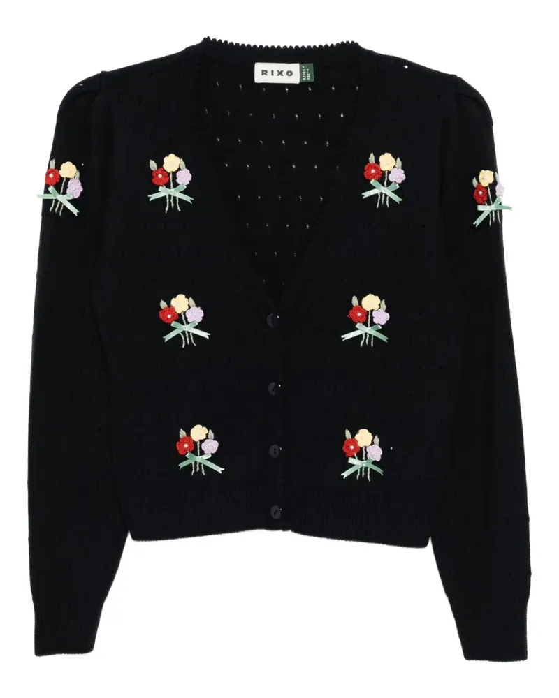 RIXO Merinda Cardigan - Blau Blau