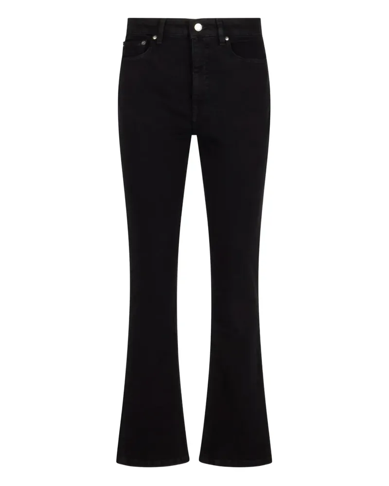 Ralph Lauren Ausgestellte Hose mit Gürtelschlaufen - Schwarz Schwarz