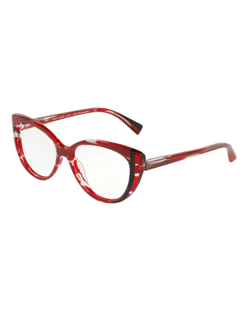 Alain Mikli Brille im Cat-Eye-Design - Rot Rot