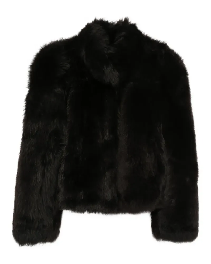 Arma Jacke mit Shearling-Besatz - Schwarz Schwarz