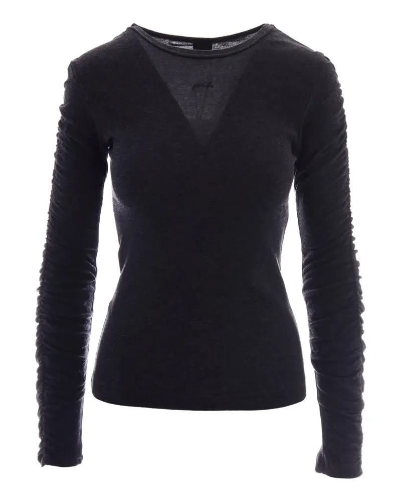 Pinko ruched-sleeve sweater - Grau Grau