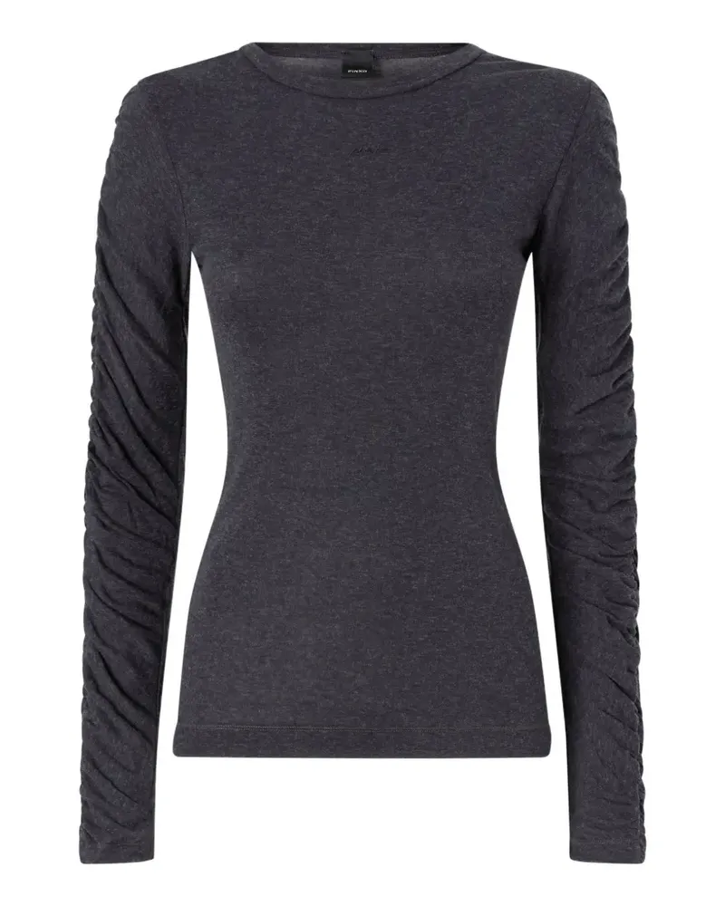 Pinko Geraffter Pullover - Grau Grau