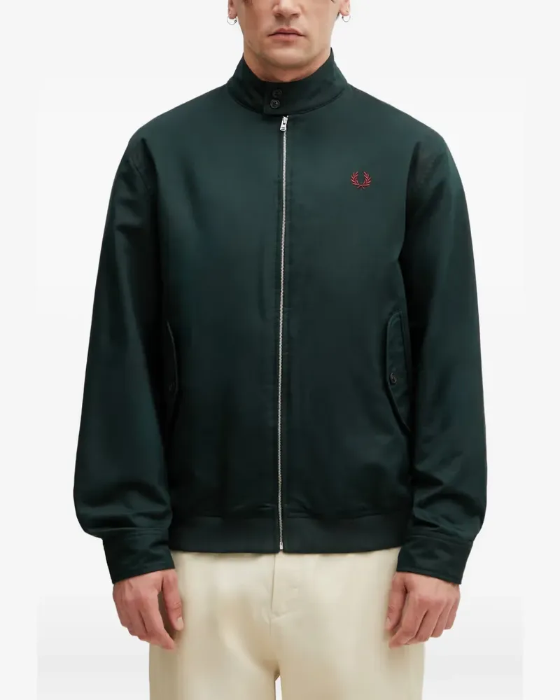 Fred Perry logo-embroidered Harrington jacket - Grün Grün