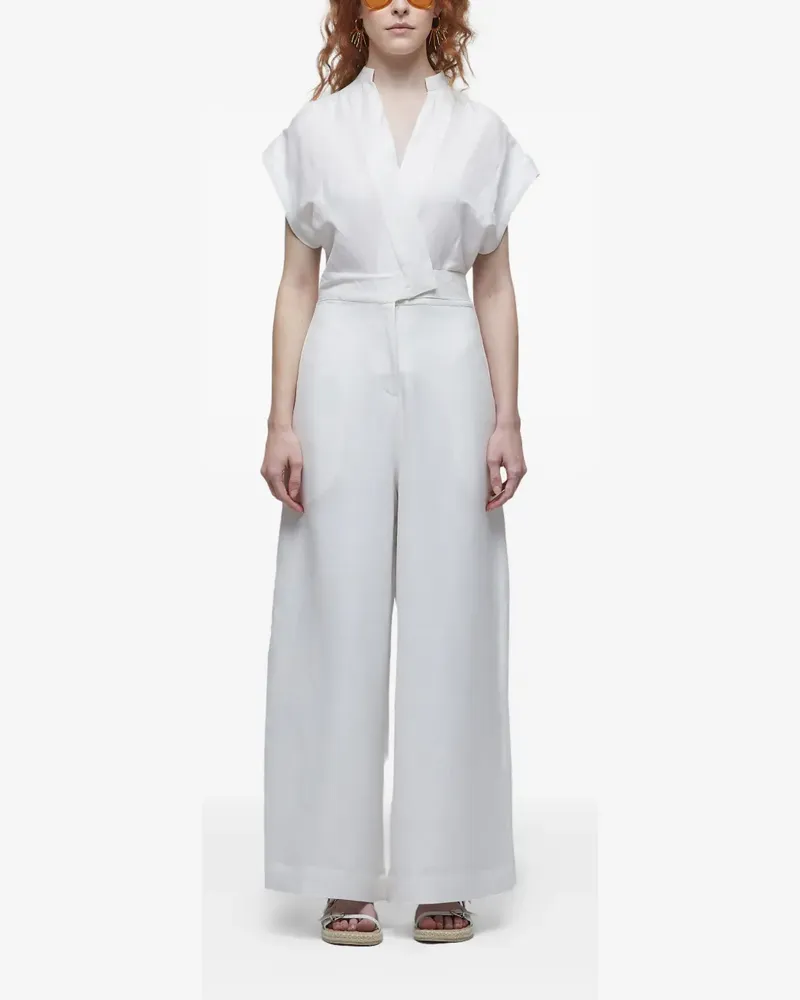 Osklen Gewickelter Jumpsuit - Weiß Weiß