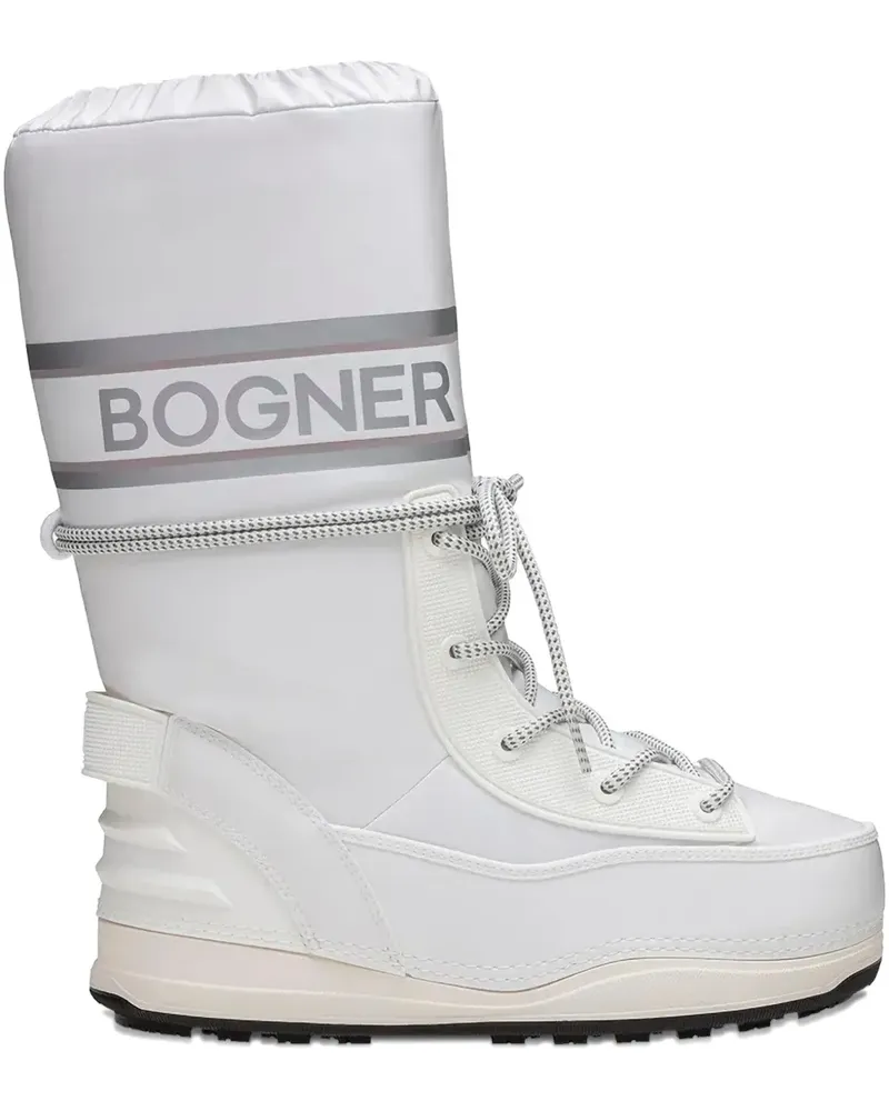 Bogner logo lace-up snow boots - Weiß Weiß
