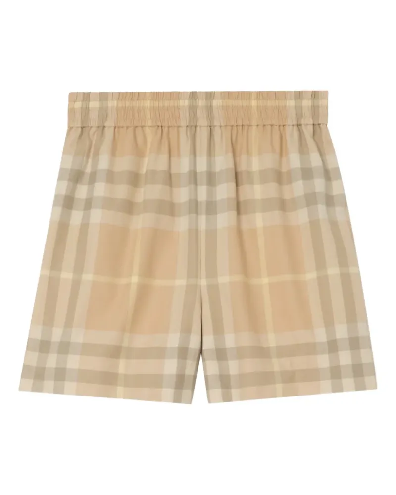 Burberry Shorts mit Check - Nude Nude