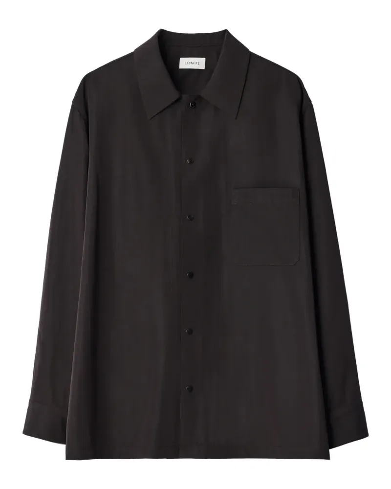 Christophe Lemaire Leichte Hemdjacke aus Gabardine - Braun Braun