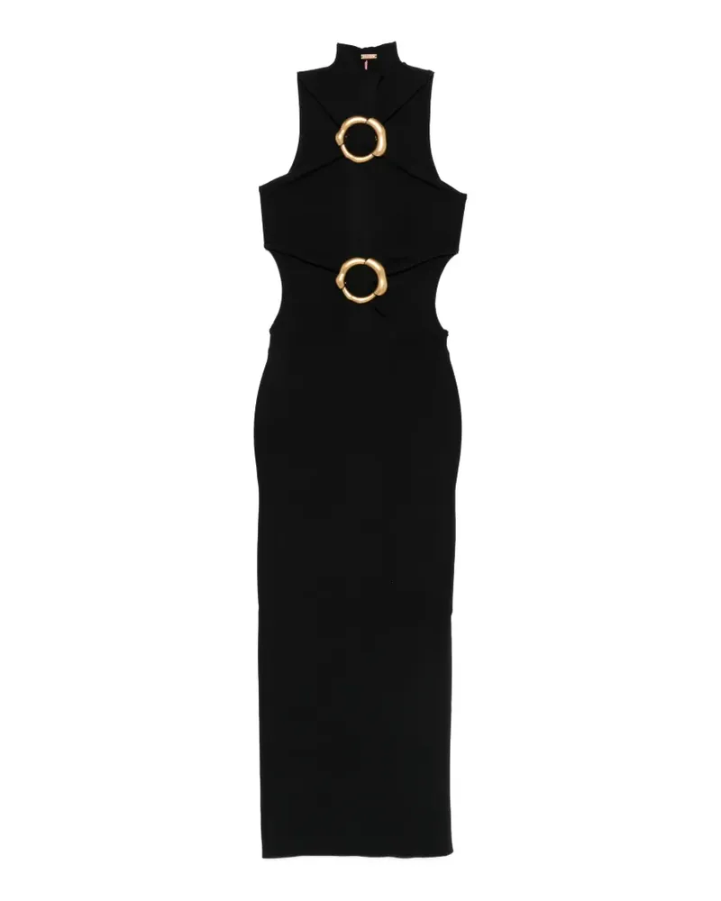 Cult Gaia ring-detail cut-out midi dress - Schwarz Schwarz